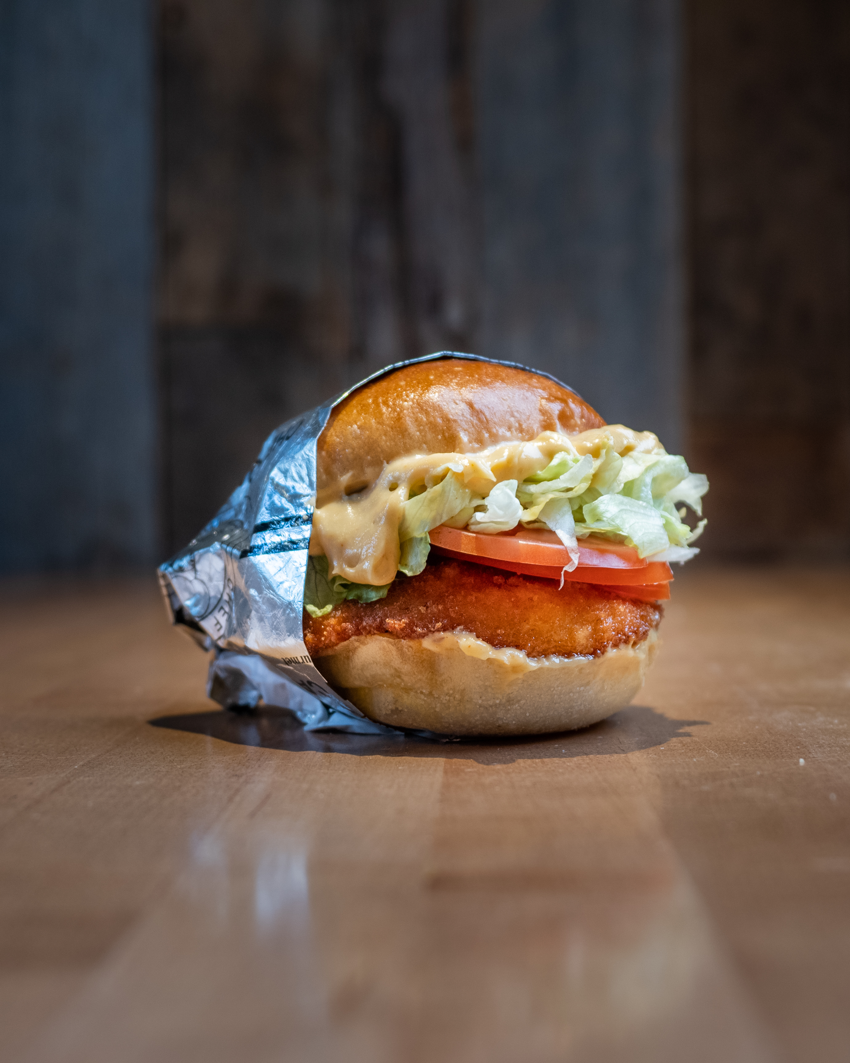 Oh So Crispy Burger - Halal crispy chicken patty, hand-breaded fresh dai...